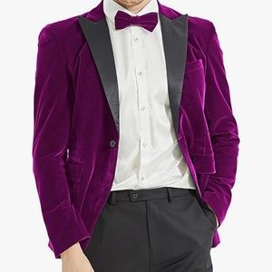 Men’s Purple Blazer & Black Dress Pants